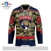 NHL Florida Panthers Custom Hockey Fights Cancer V-shaped Hockey Jersey