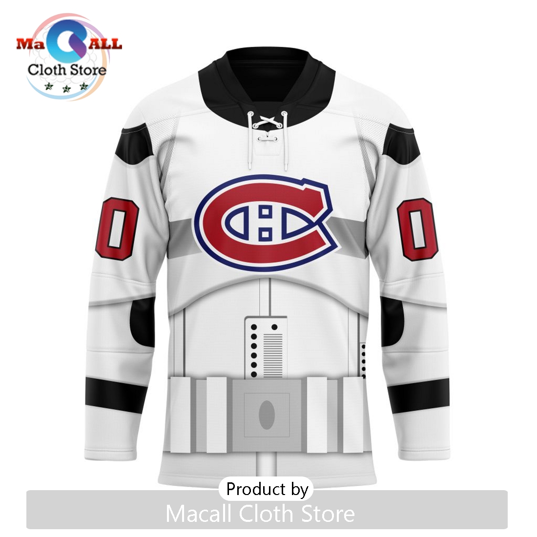 NHL Montreal Canadiens Custom Star Wars Stormtrooper Hockey Jersey