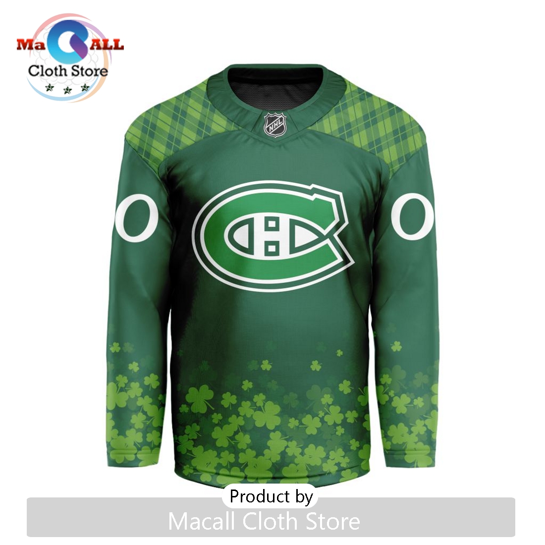 NHL Montreal Canadiens Limited For St.Patrick’s Day V-shaped Hockey Jersey