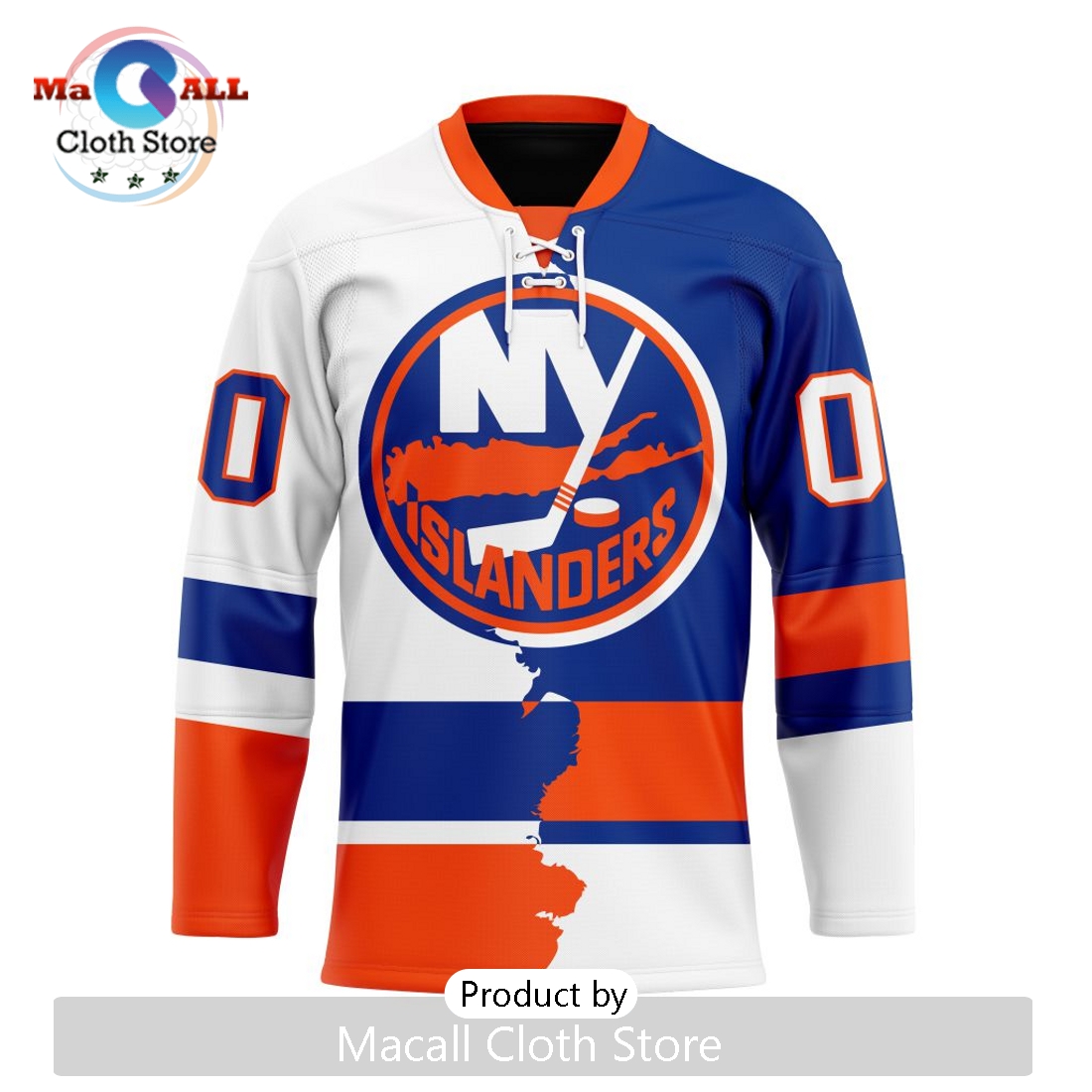 NHL New York Islanders Custom Home Mix Away Hockey Jersey