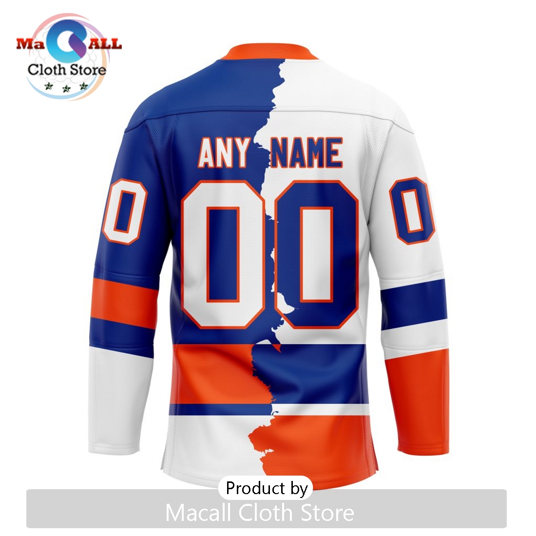 NHL New York Islanders Custom Home Mix Away Hockey Jersey