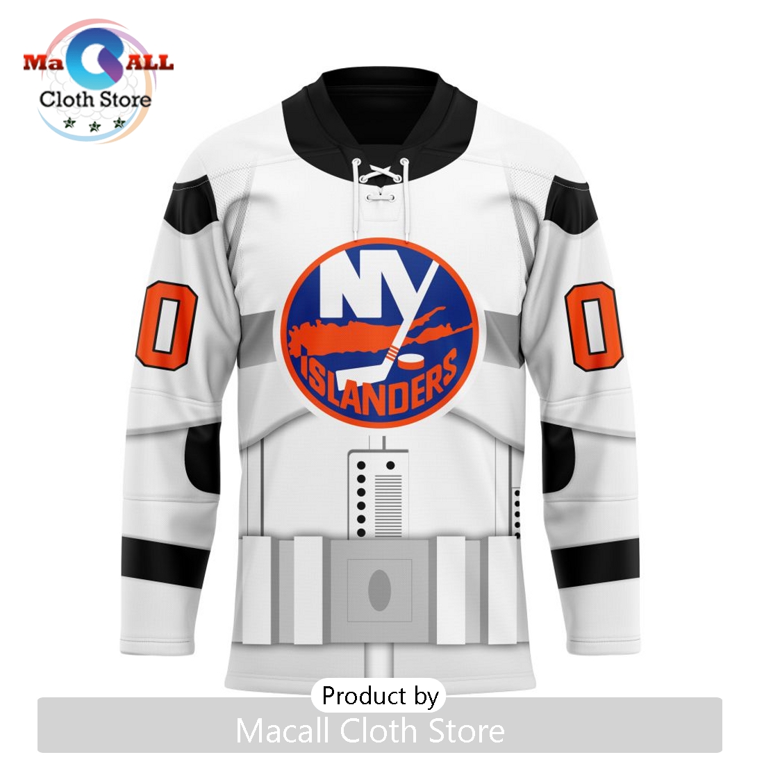 NHL New York Islanders Custom Star Wars Stormtrooper Hockey Jersey