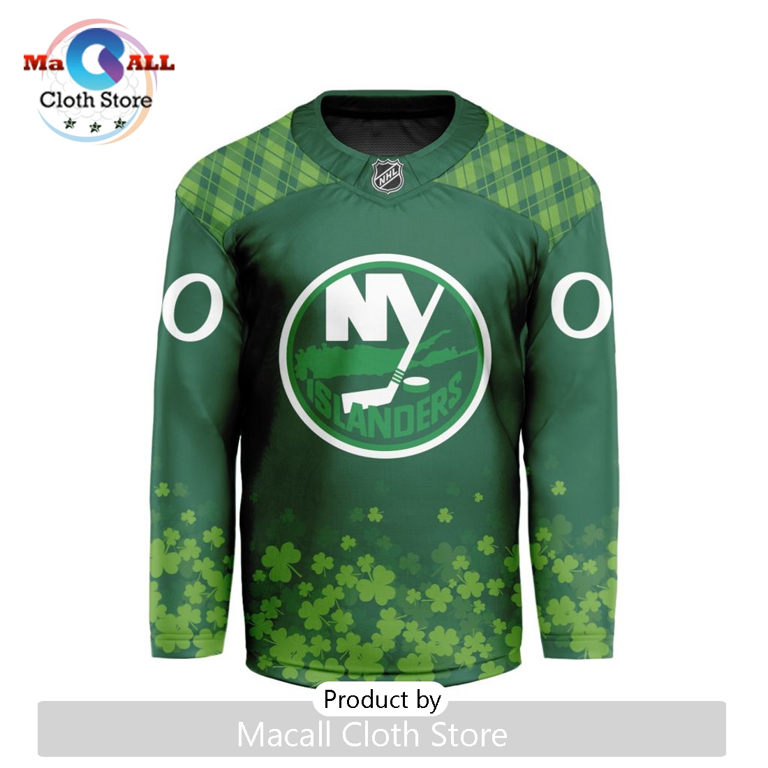 NHL New York Islanders Limited For St.Patrick’s Day V-shaped Hockey Jersey