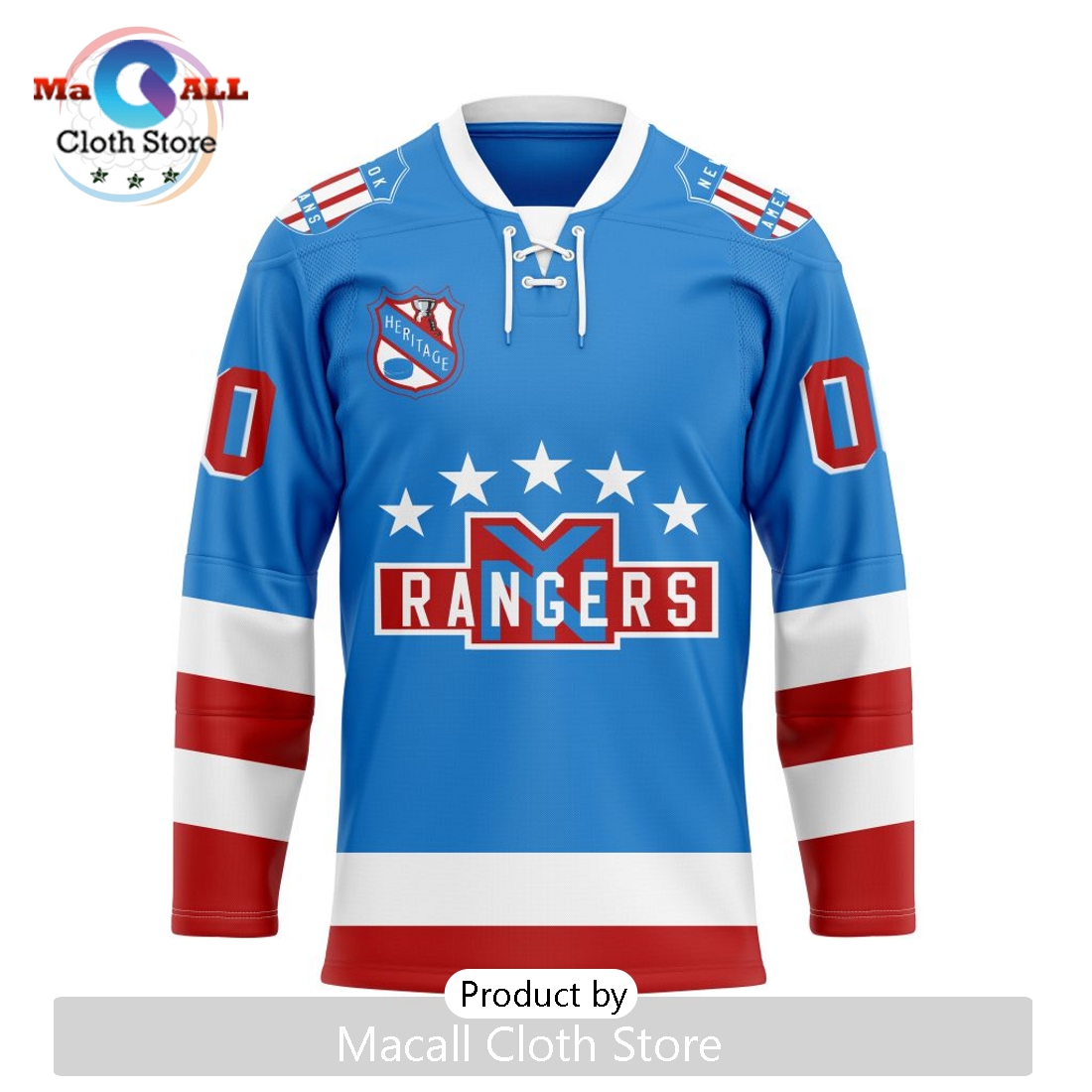 NHL New York Rangers Custom Heritage New Hockey Jersey