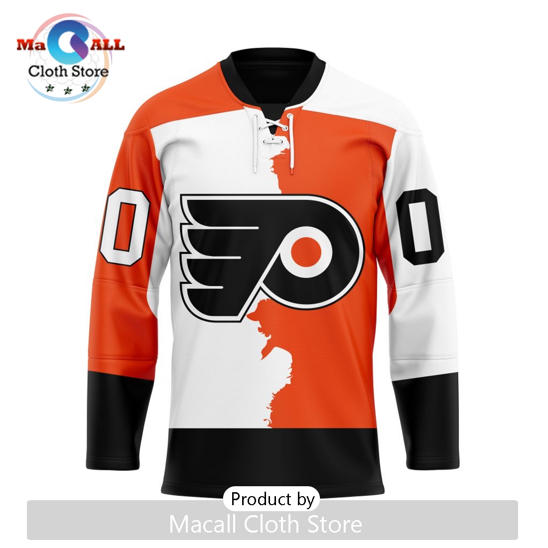 NHL Philadelphia Flyers Custom Home Mix Away Hockey Jersey