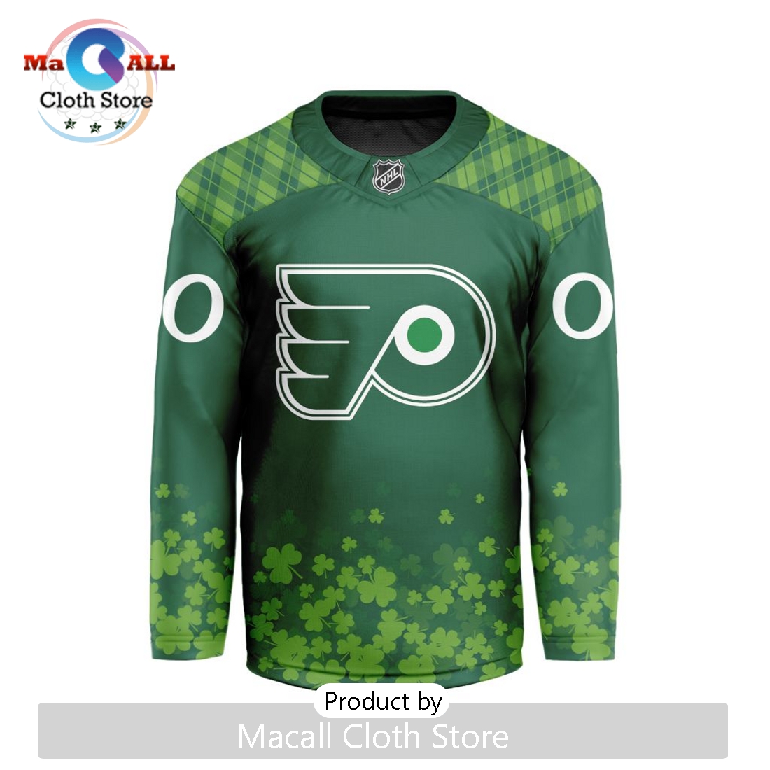 NHL Philadelphia Flyers Limited For St.Patrick’s Day V-shaped Hockey Jersey