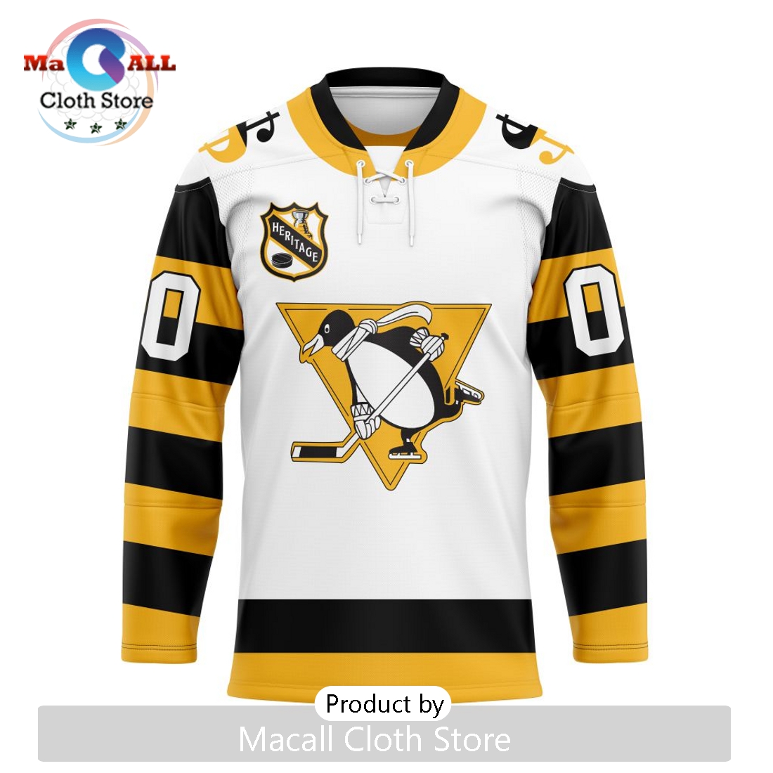 NHL Pittsburgh Penguins Custom Heritage New Hockey Jersey