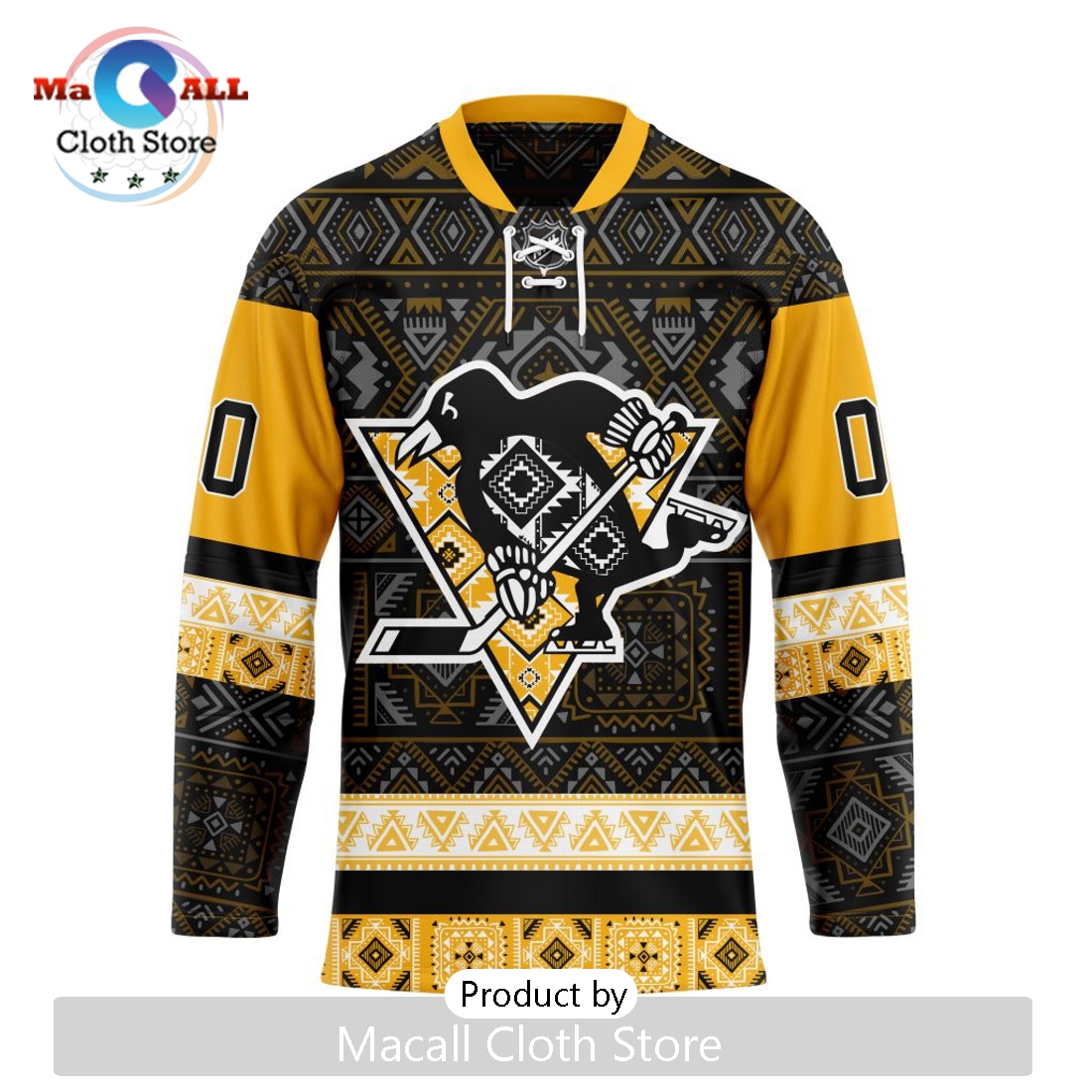 NHL Pittsburgh Penguins Custom Native Nike Hockey Jersey
