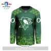 NHL San Jose Sharks Custom Hockey Fights Cancer V-shaped Hockey Jersey