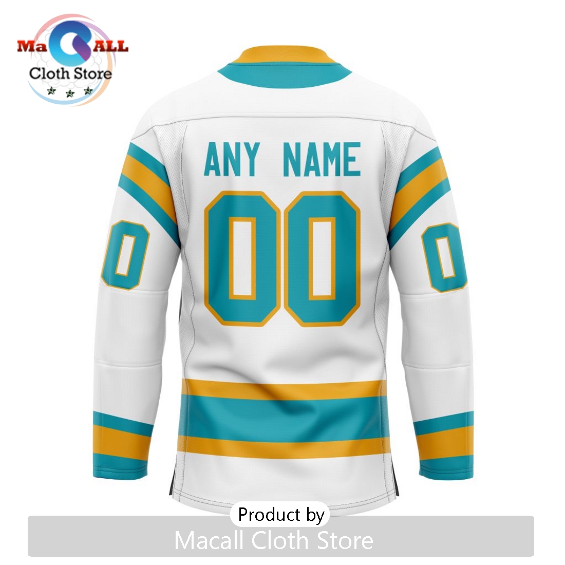 NHL San Jose Sharks Custom Reverse Retro Hockey Jersey