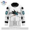 NHL San Jose Sharks Custom Hockey Fights Cancer V-shaped Hockey Jersey
