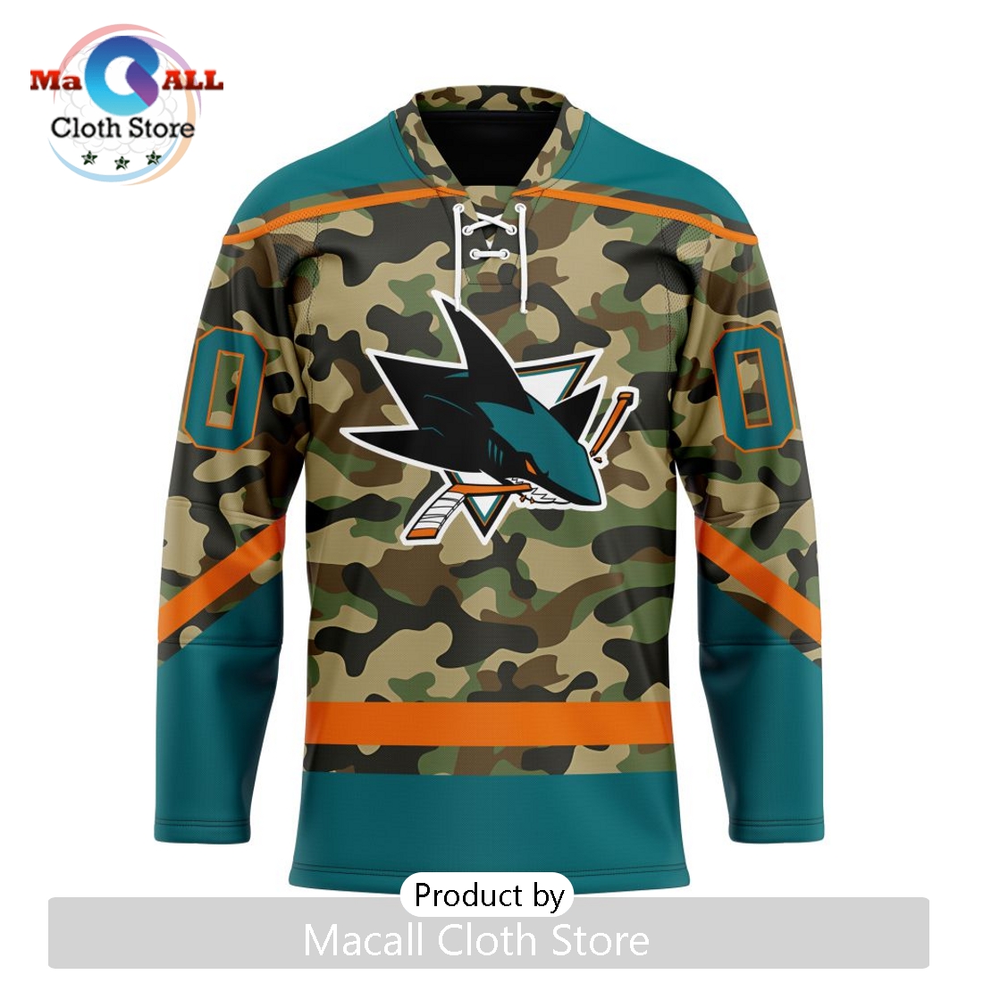 NHL San Jose Sharks Special Camo Nike Hockey Jersey
