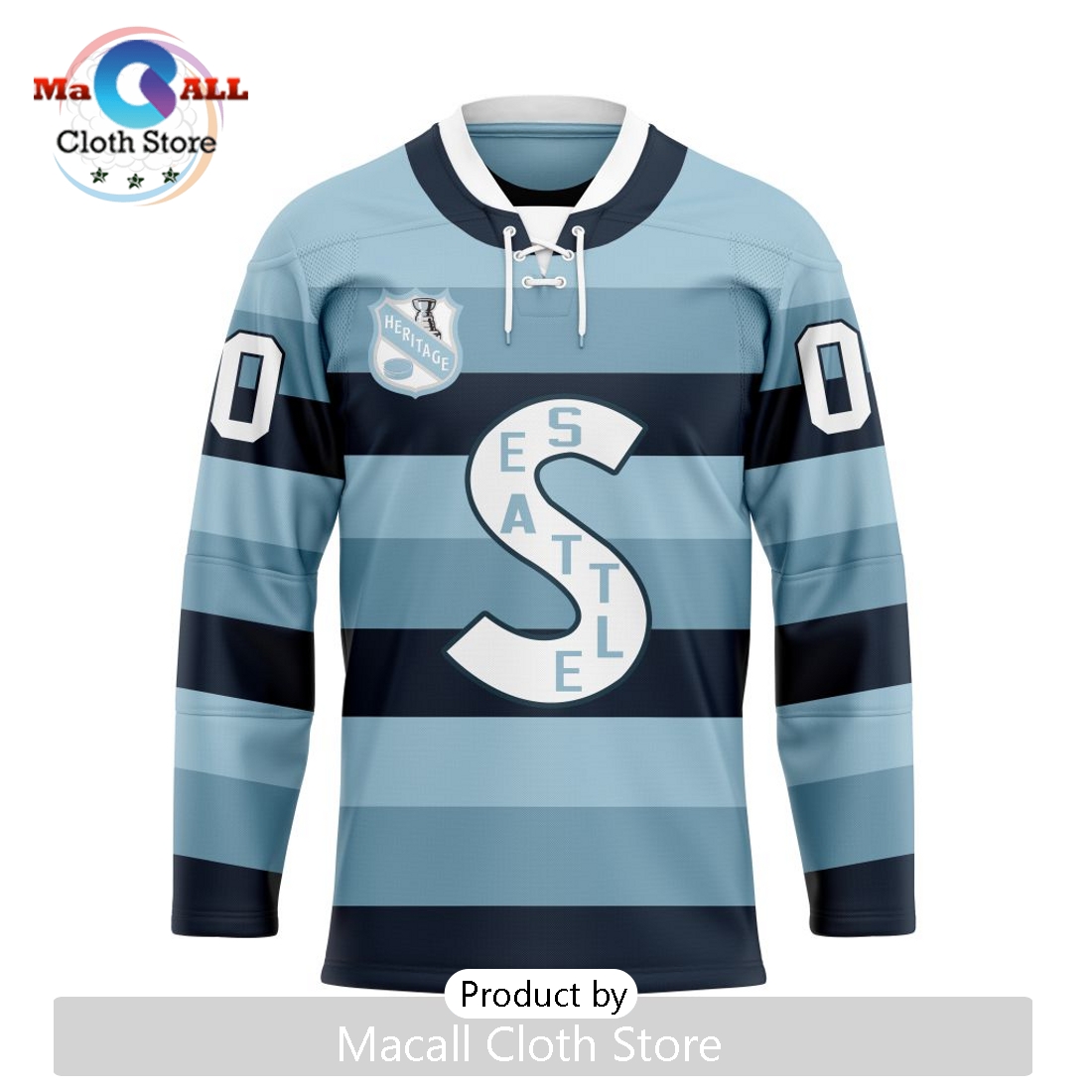 NHL Seattle Kraken Custom Heritage New Hockey Jersey