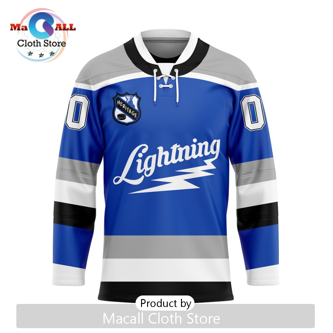 NHL Tampa Bay Lightning Custom Heritage New Hockey Jersey