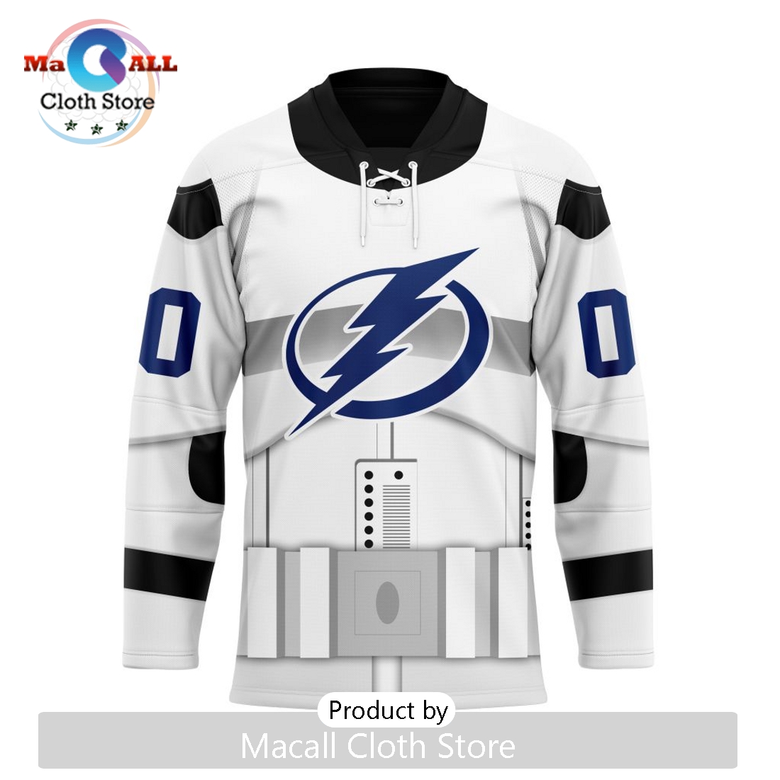 NHL Tampa Bay Lightning Custom Star Wars Stormtrooper Hockey Jersey