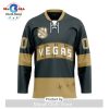 NHL Vegas Golden Knights Custom Hockey Fights Cancer V-shaped Hockey Jersey