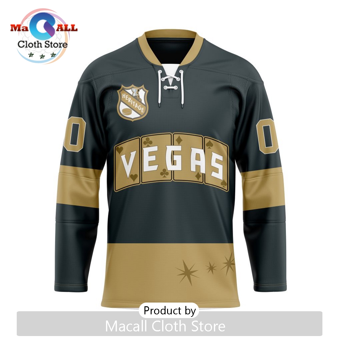 NHL Vegas Golden Knights Custom Heritage New Hockey Jersey