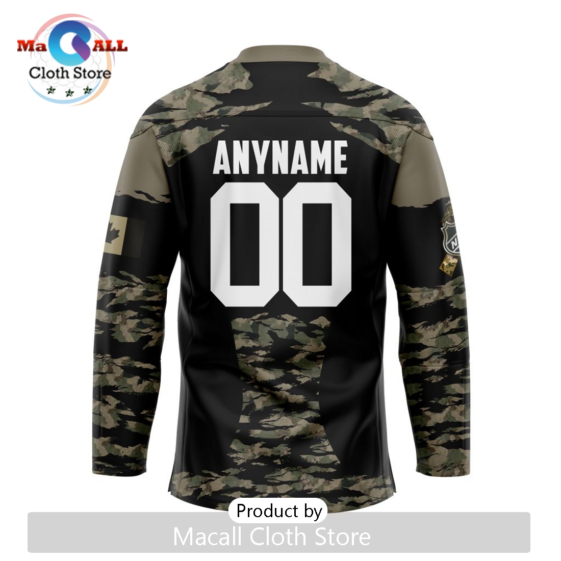 NHL Winnipeg Jets Custom Camo Honoring Veterans Hockey Jersey