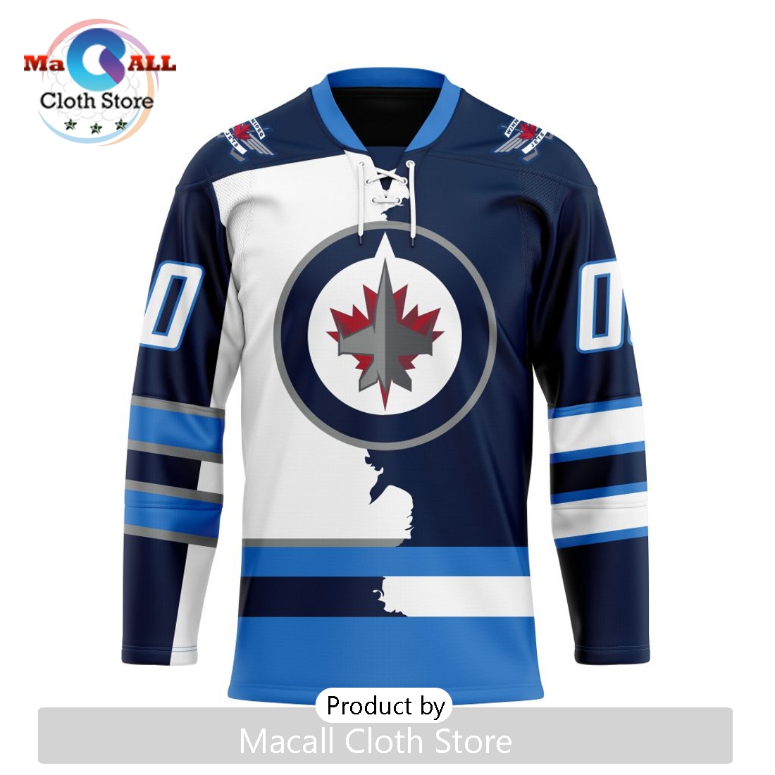 NHL Winnipeg Jets Custom Home Mix Away Hockey Jersey