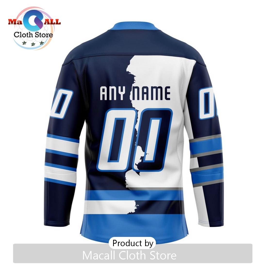 NHL Winnipeg Jets Custom Home Mix Away Hockey Jersey