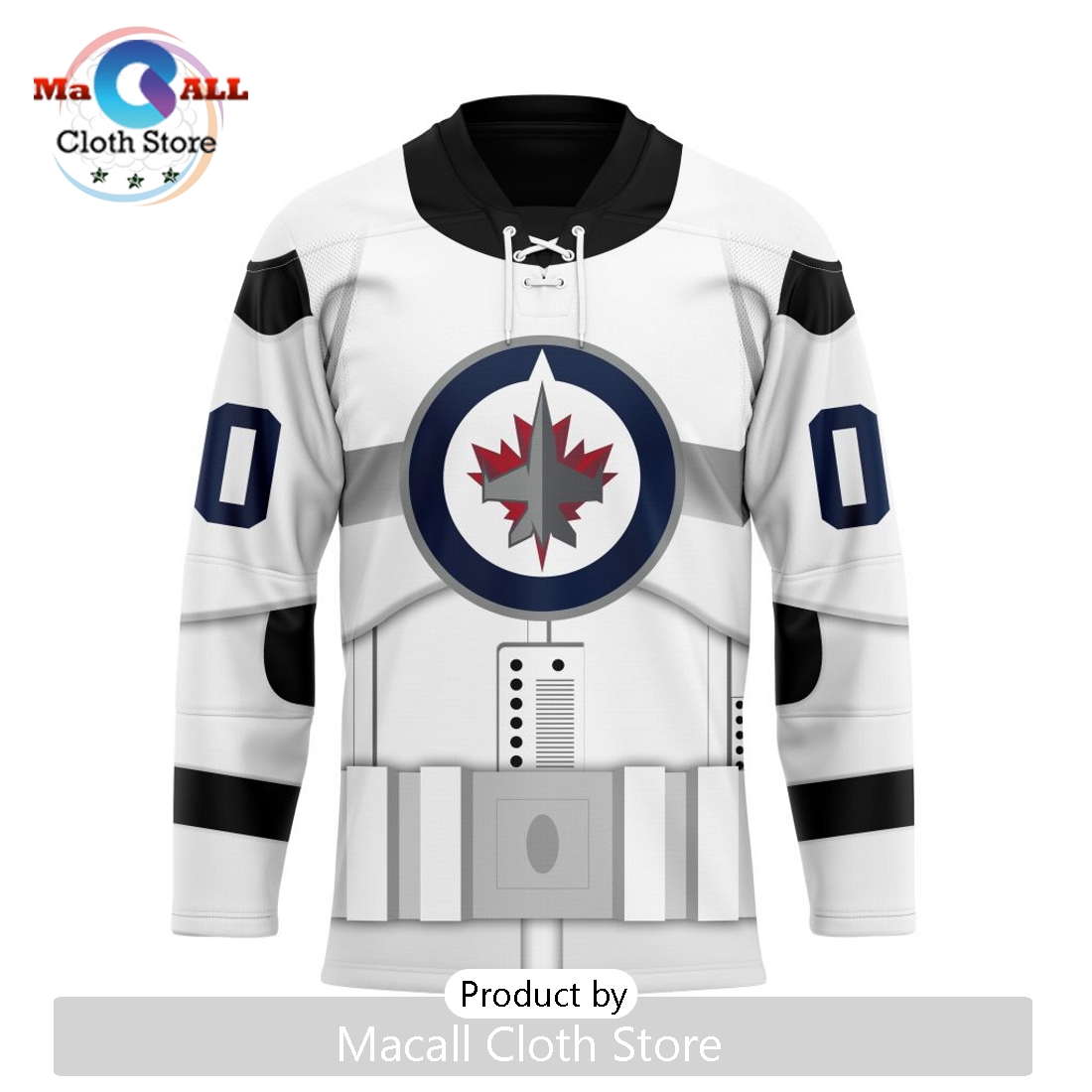 NHL Winnipeg Jets Custom Star Wars Stormtrooper Hockey Jersey