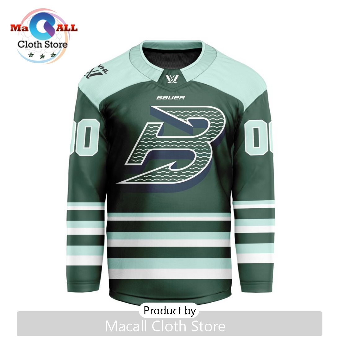 PWHL Boston Fleet Custom 2024-2025 Home V-shaped Hockey Jersey