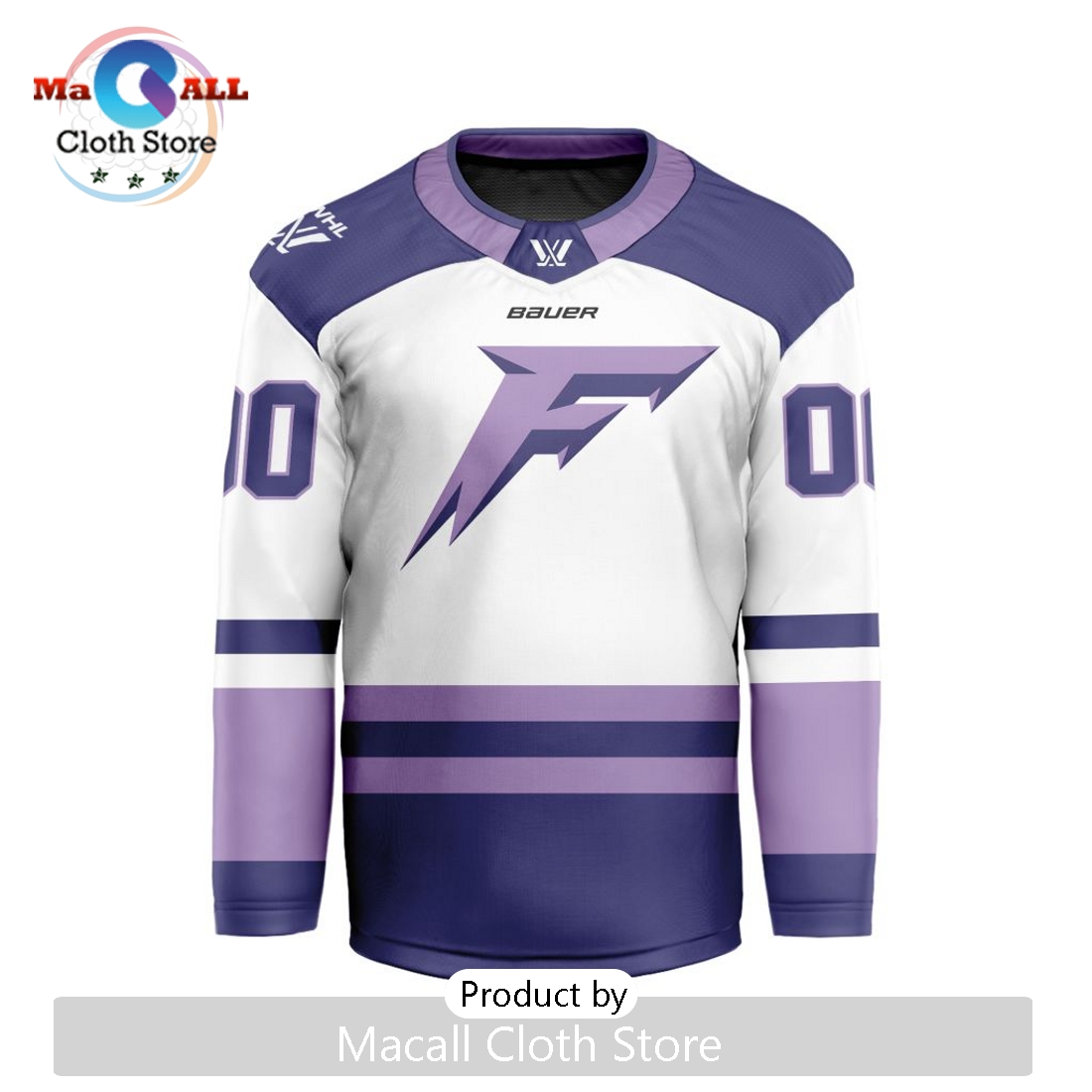 PWHL Minnesota Frost Custom 2024-2025 Away V-shaped Hockey Jersey