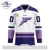 PWHL Minnesota Frost Custom 2024-2025 Away V-shaped Hockey Jersey