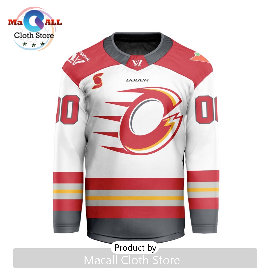 PWHL Ottawa Charge Custom 2024-2025 Away V-shaped Hockey Jersey
