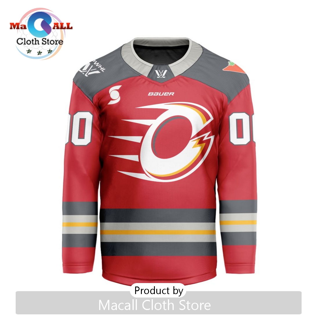 PWHL Ottawa Charge Custom 2024-2025 Home V-shaped Hockey Jersey