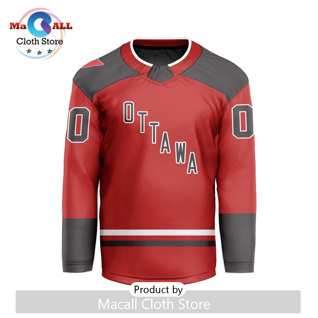 PWHL Ottawa Charge Custom Home V-shaped Hockey Jersey