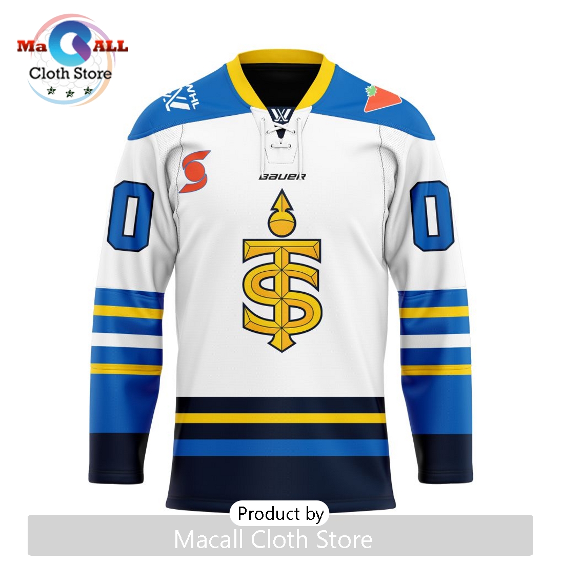 PWHL Toronto Sceptres Custom Away Lace Hockey Jersey