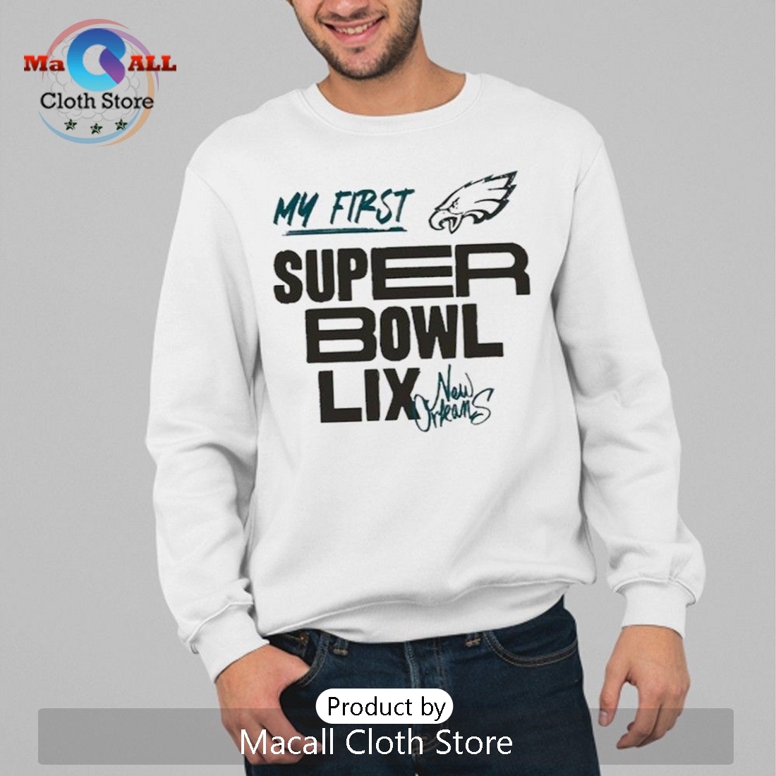Philadelphia Eagles My First Super Bowl LIX New Orleans T-Shirt