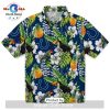 Custom Los Angeles Rams Surfing Skeleton Hawaiian Shirt