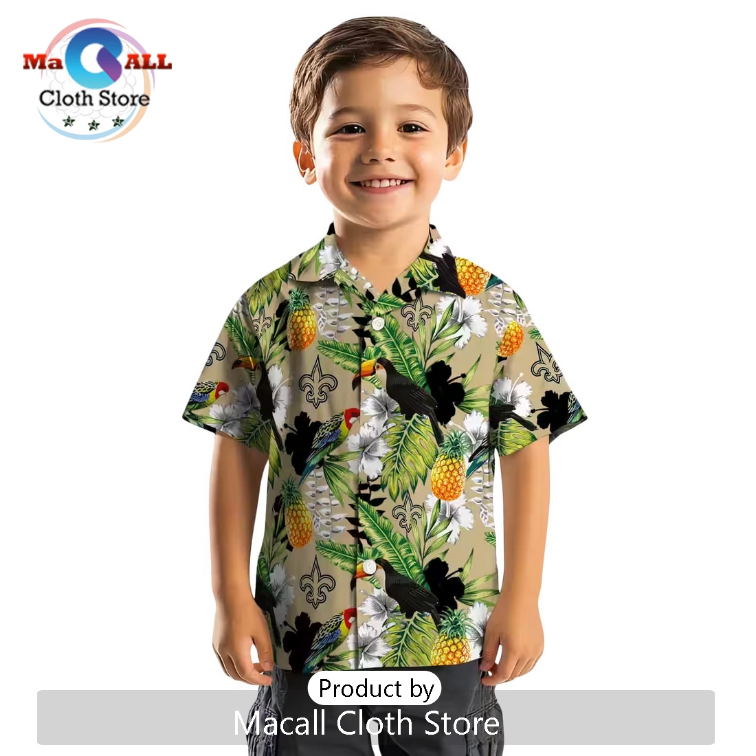 Custom New Orleans Saints Tropical Toucan Hawaiian Shirt Custom New Orleans Saints Tropical Toucan Hawaiian Shirt