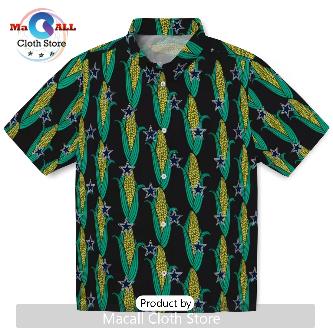 Dallas Cowboys Corn Motifs Hawaiian Shirt