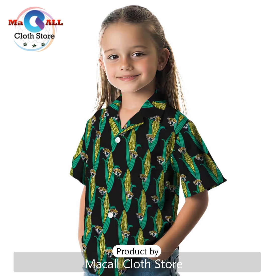 Jacksonville Jaguars Corn Motifs Hawaiian Shirt Jacksonville Jaguars Corn Motifs Hawaiian Shirt
