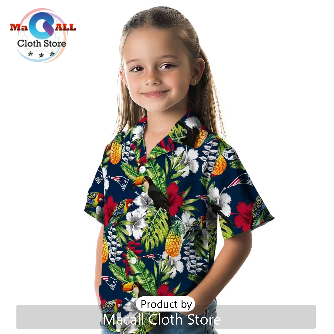 New England Patriots Tropical Toucan Hawaiian Shirt New England Patriots Tropical Toucan Hawaiian Shirt