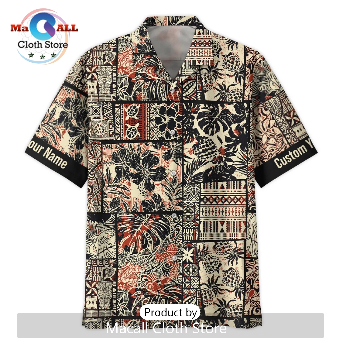 Sony Hibiscus And Tribal Element Photography Summer Hawaiian Shirt