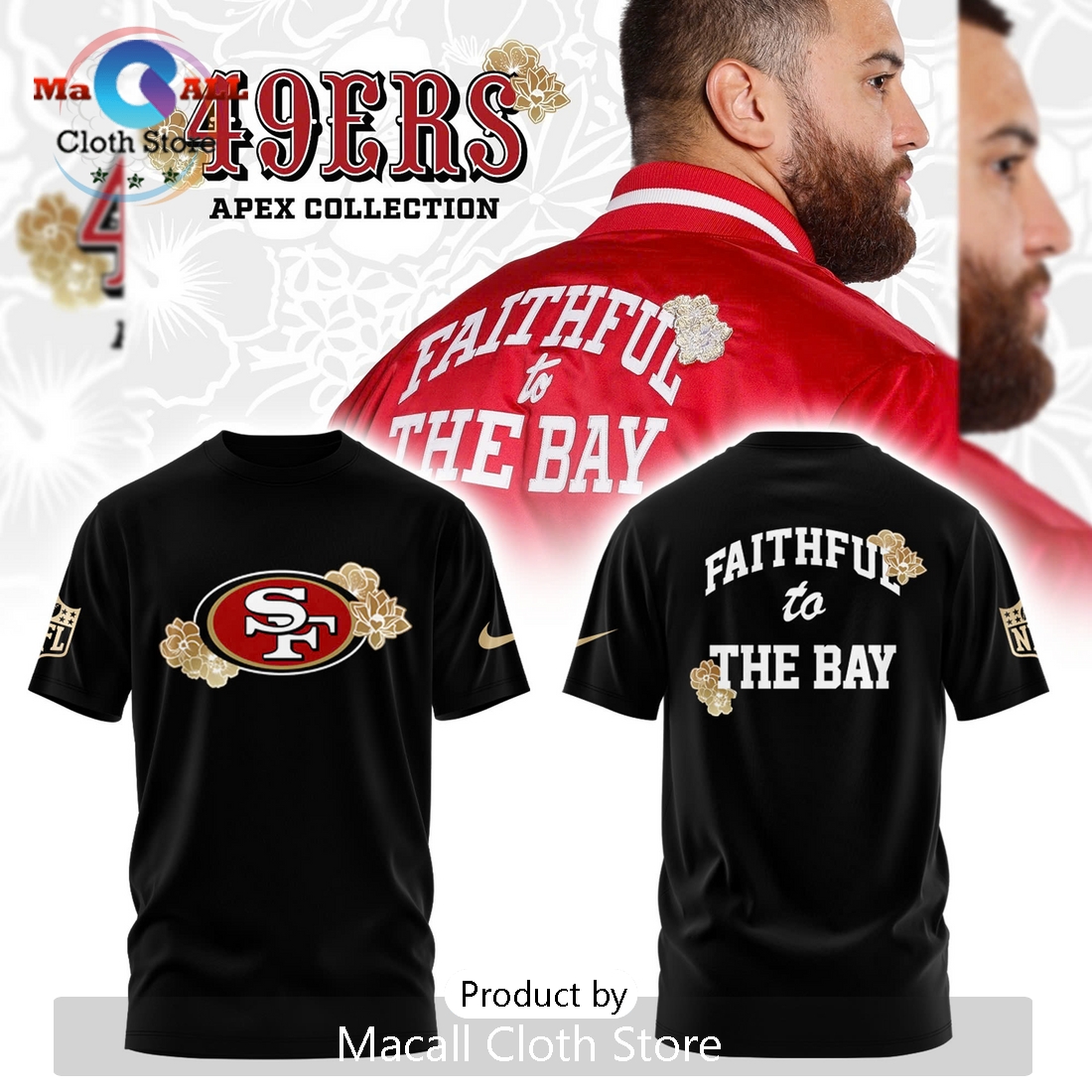 San Francisco 49ers Apex Faithful To The Bay Hoodie 3D