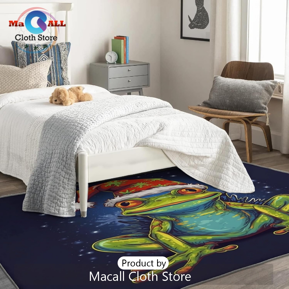 Christmas Frog Rug & Home Décor