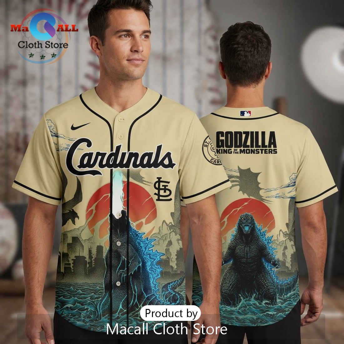 Cardinals Godzilla King of Monsters Limited Edition Baseball Jersey