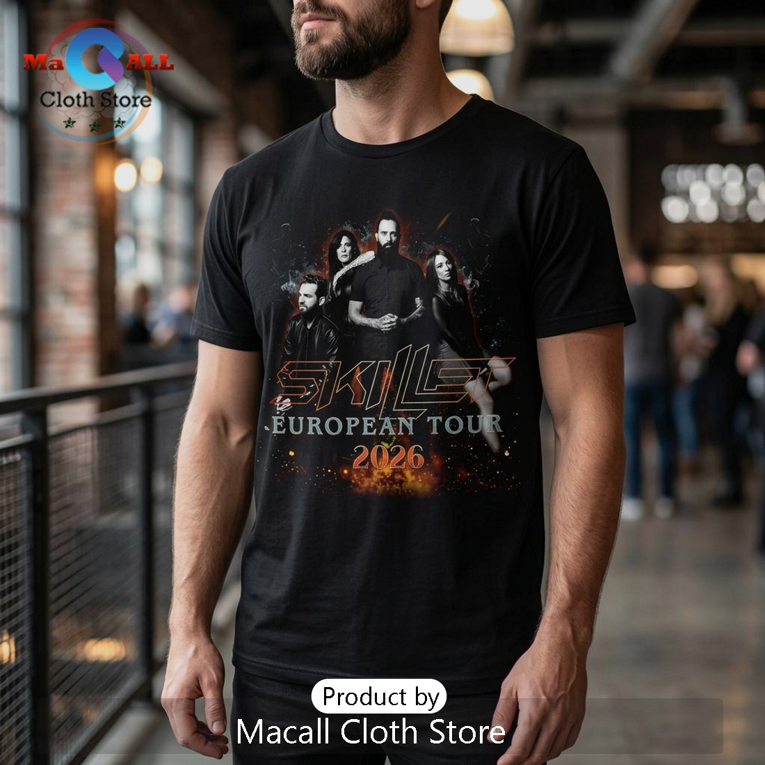 Skillet European Tour 2026 Concert Tee – Limited Edition Band T-Shirt