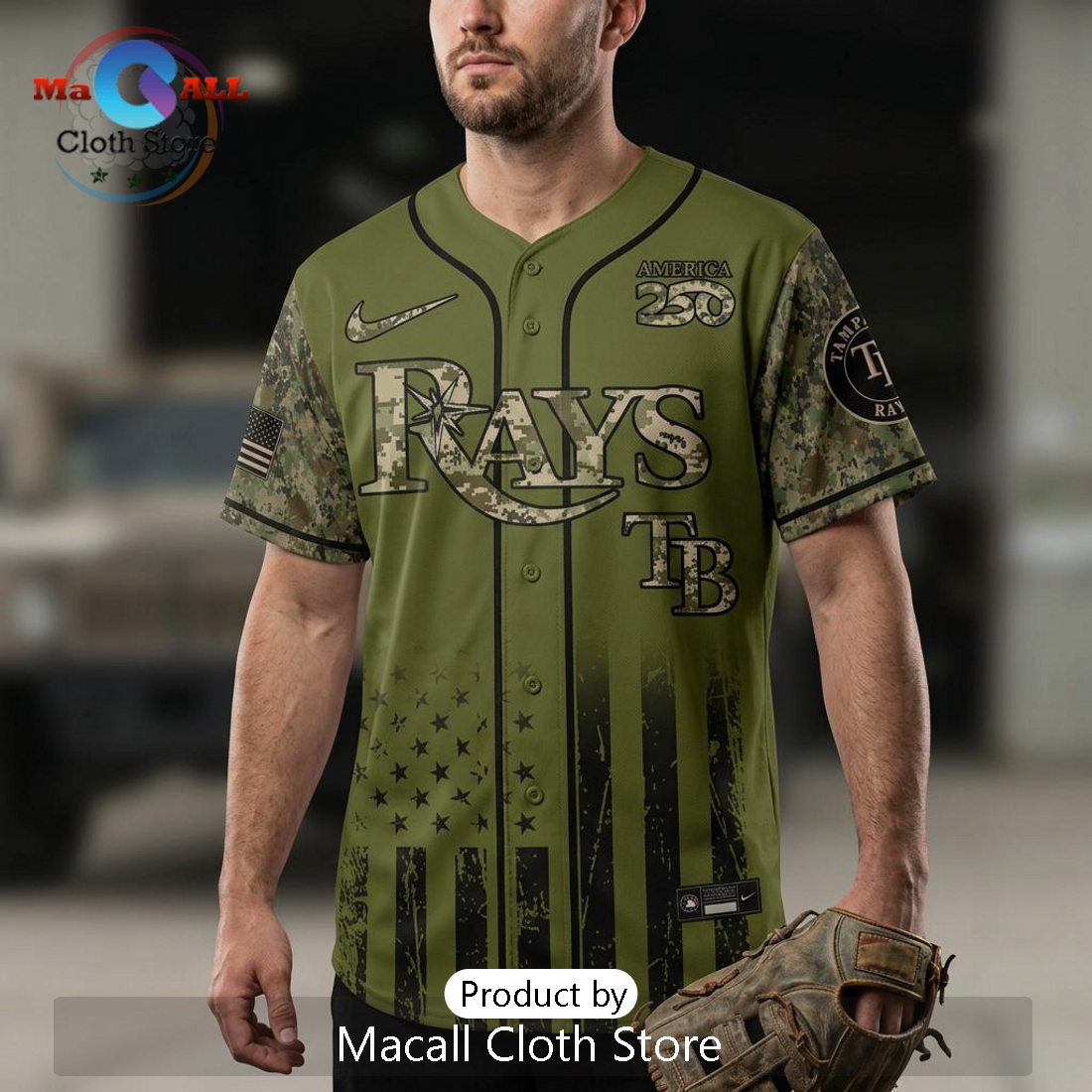 TB Rays Military Appreciation 2026 Limited Edition Baseball Jersey