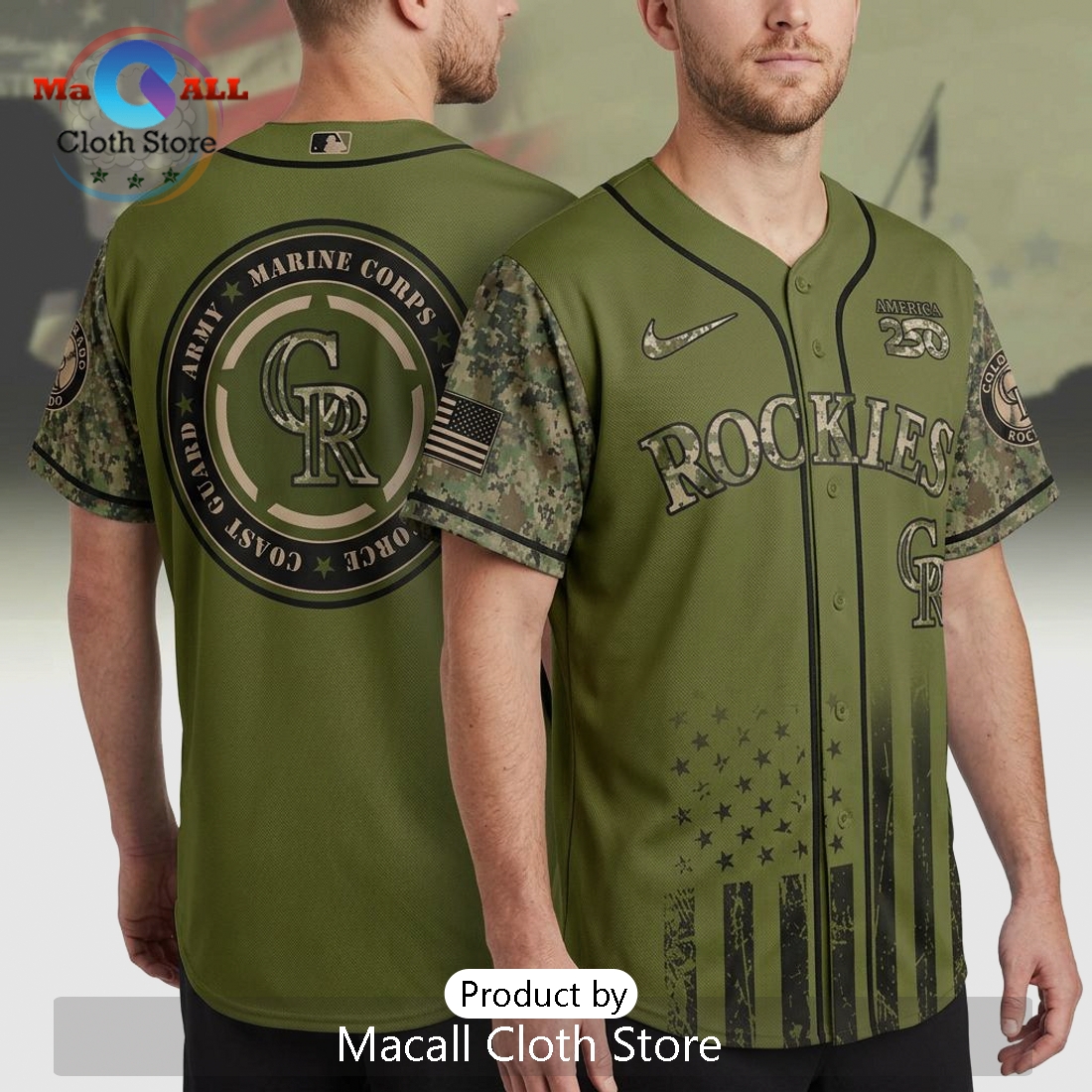 Rockies Military Appreciation 2026 Limited Edition Camo Jersey
