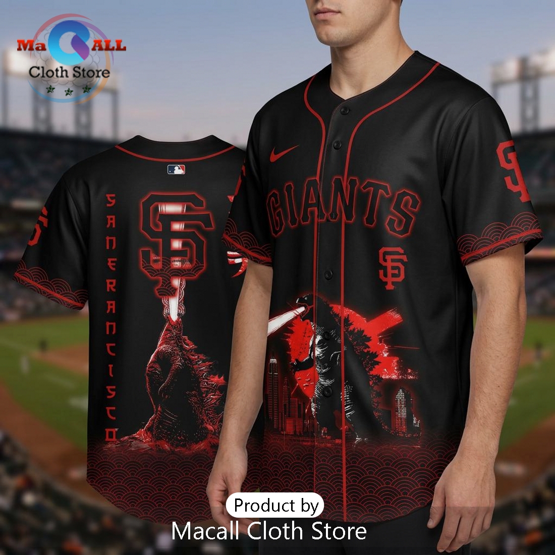 Godzilla x Giants 2026 Edition Baseball Jersey