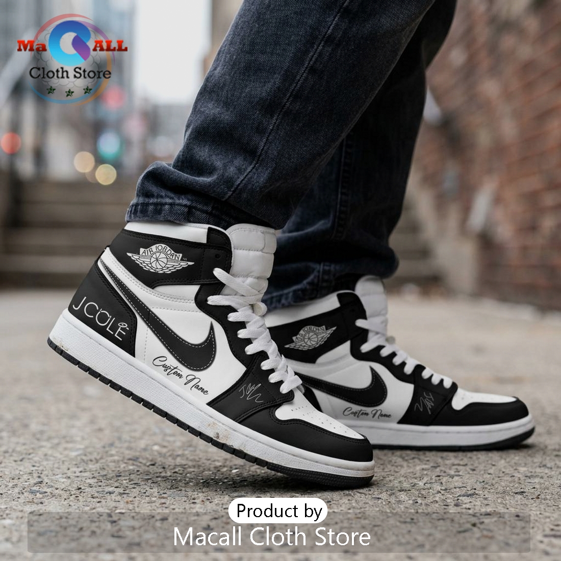 J. Cole The Fall Off Custom Air Jordan 1 Sneakers