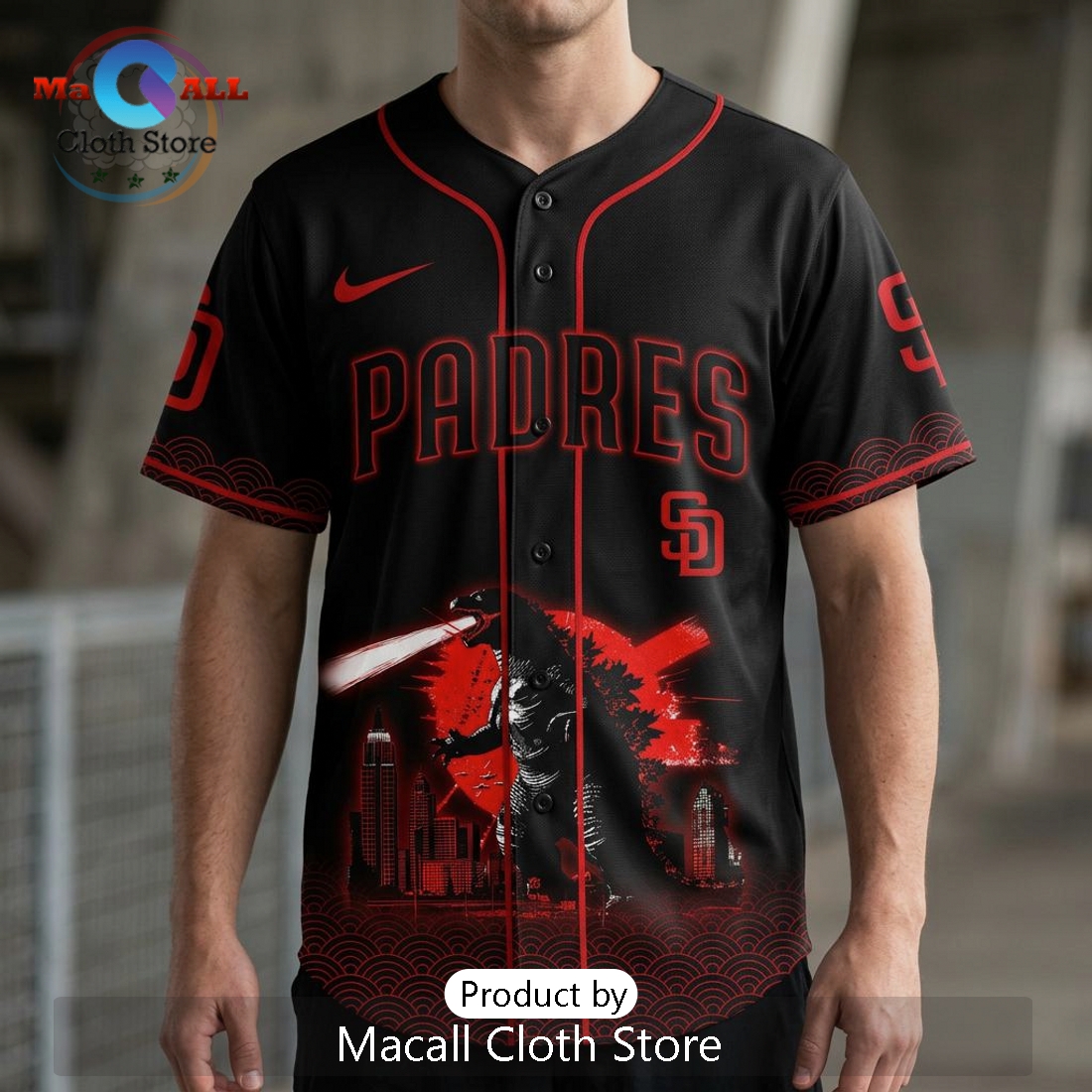 Godzilla x Padres 2026 Edition Baseball Jersey