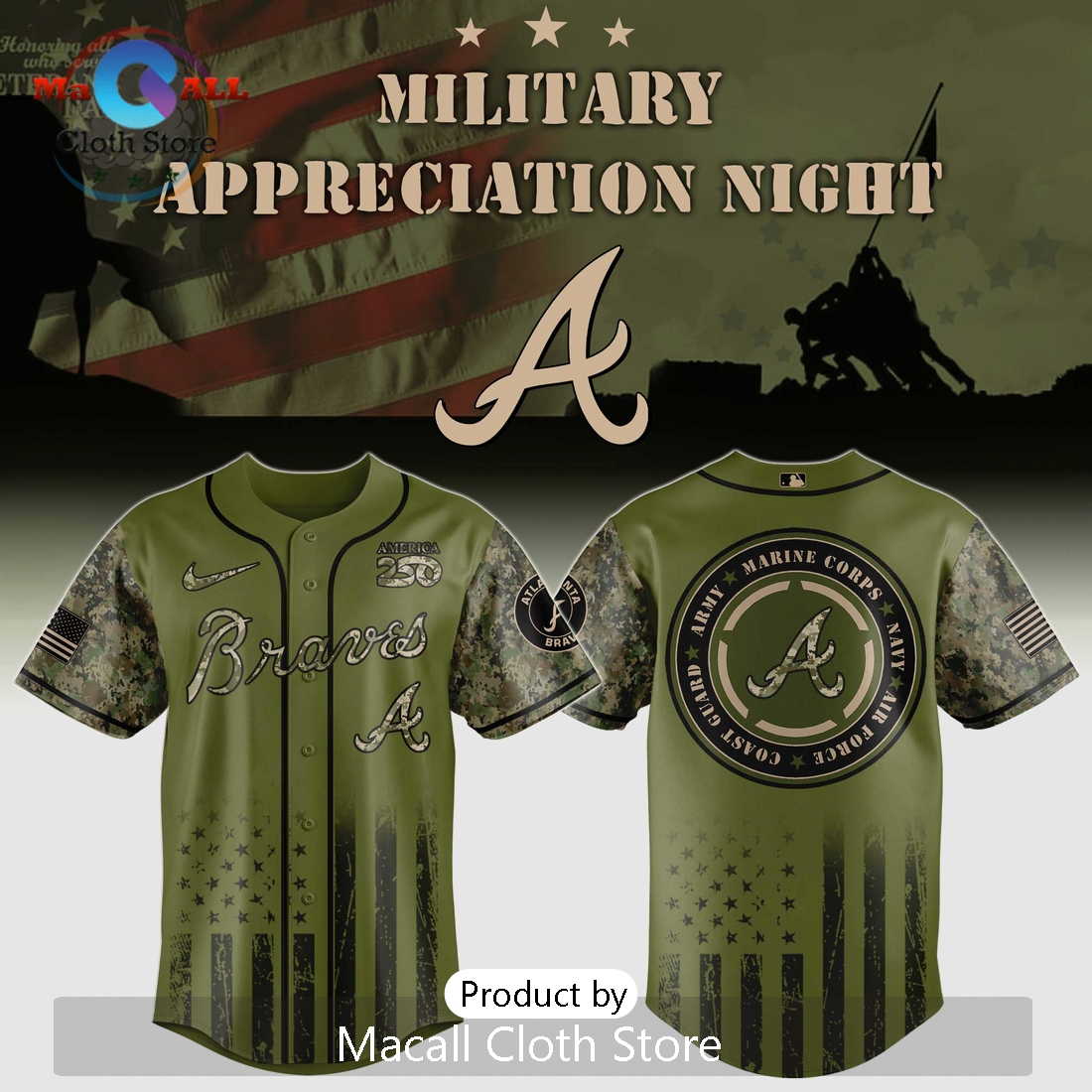 Atlanta Braves Military Appreciation 2026 Limited Edition Jersey