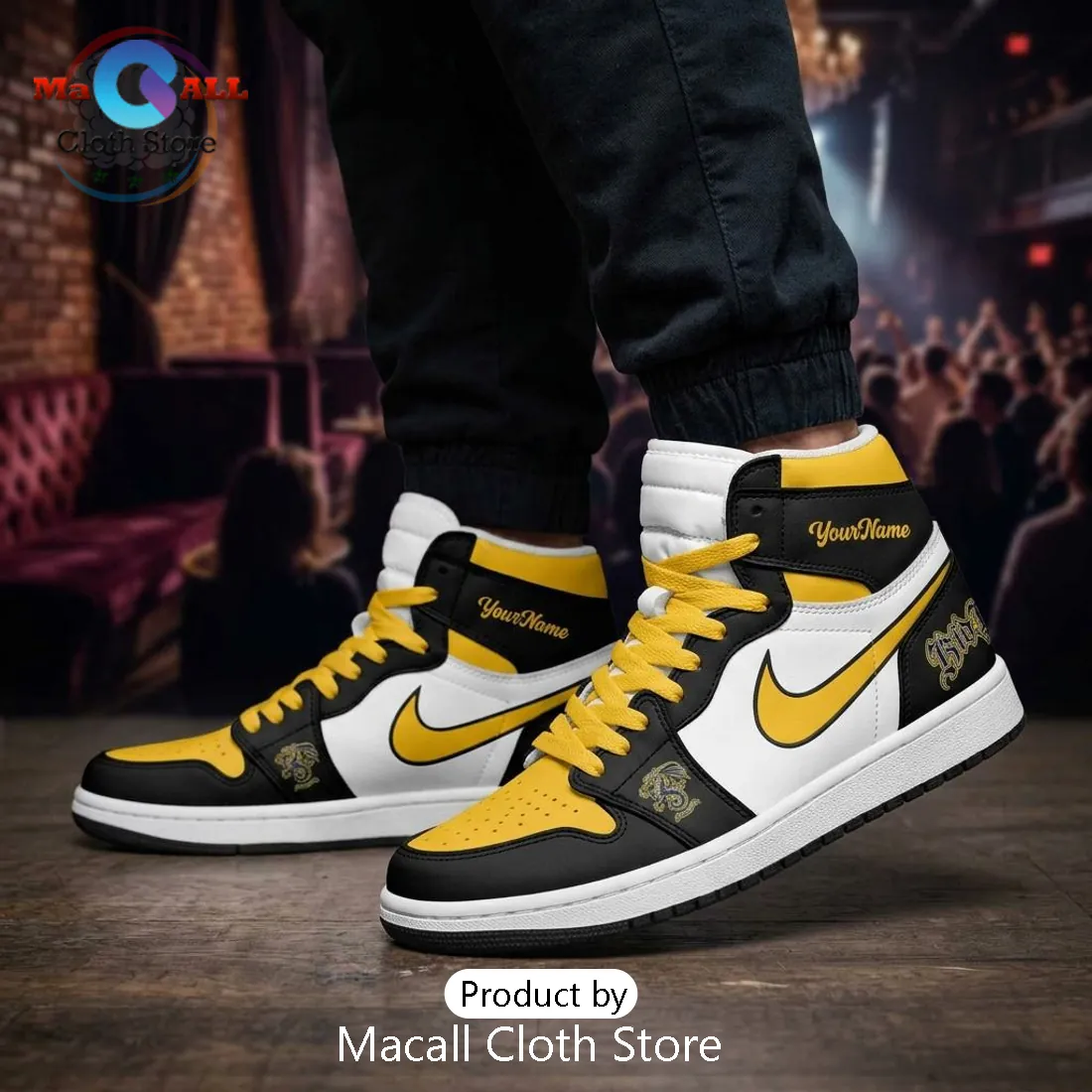 Kid Yugi Summer Tour 2026 Custom Name Premium High Top Sneakers